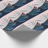 水彩リーフ、抽象芸術自然プリント。 ラッピングペーパー (角)