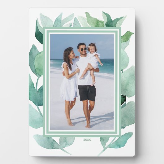 水彩リーフTabletopフォトイーゼル フォトプラーク (正面)