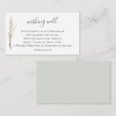 水彩ルナリア結婚の願い井戸 エンクロージャーカード (正面/裏面)