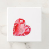 水彩ルビーハート40周年結婚を迎える フェイバータグ (インサイチュ)