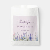 水彩ルピネカラフルフラワーベビーシャワー フェイバーバッグ (正面)