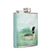水彩ルーンウィルダネスバードアート自然 フラスク (右)