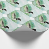 水彩ルーンウィルダネスバード自然 ラッピングペーパー (角)