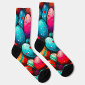 水彩レインボーイースターエッグ ソックス (右)