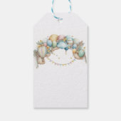 水彩レインボーエアバルーン赤ちゃんシャワー ギフトタグ (裏面)