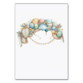 水彩レインボーエアバルーン赤ちゃんシャワー テーブルナンバー (裏面)