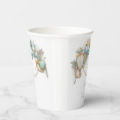 水彩レインボーエアバルーン赤ちゃんシャワー 紙コップ (右)