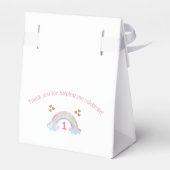 水彩レインボーグリッターハートガール1st誕生日 フェイバーボックス (裏面サイド)