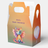 水彩レインボードラゴンベビーシャワー フェイバーボックス (オープン)