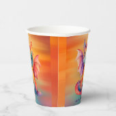 水彩レインボードラゴンベビーシャワー 紙コップ (右)