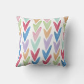 水彩レインボーハートパターン クッション (裏面)