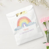 水彩レインボーバースデーパーティーフェイスバッグ フェイバーバッグ (封をした状態)