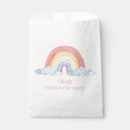 水彩レインボーバースデーパーティーフェイスバッグ フェイバーバッグ