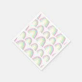 水彩レインボーバースデーパーティー スタンダードカクテルナプキン (角)