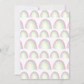 水彩レインボーバースデーパーティー 招待状 (裏面)