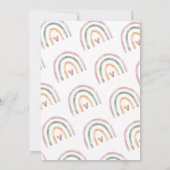 水彩レインボーバーチャルベビーシャワー 案内状 (裏面)