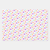 水彩レインボーパターン誕生日 ラッピングペーパーシート (正面2)