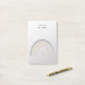 水彩レインボーパーソナライズされた先生 ポストイット (デスク上)