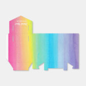 水彩レインボーパーソナライズオフィードボックス フェイバーボックス (折り畳みなし)
