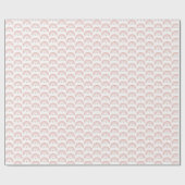 水彩レインボーピンクハートラッピング紙 ラッピングペーパー (フラット)