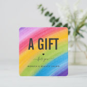 水彩レインボーブラッシュストローク美しいサロントレンディー (スタンド正面)