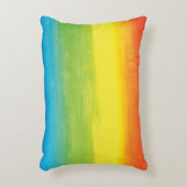 水彩レインボープライドブライト鮮やかと アクセントクッション (正面(垂直))