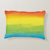 水彩レインボープライドブライト鮮やかと アクセントクッション (裏面)