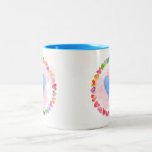 水彩レインボーマグ ツートーンマグカップ (中央)