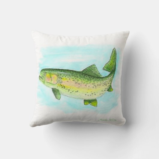 水彩レインボーマス枕 クッション (裏面)