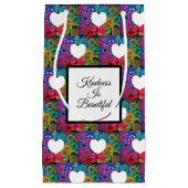 水彩レインボーマンダラハート スモールペーパーバッグ (正面)