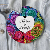 水彩レインボーマンダラハート 缶バッジ (インサイチュ)