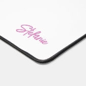 水彩レインボーユニコーンパーソナライズされた デスクマット (コーナー)