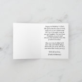 水彩レインボーユニコーンファースト誕生日カード シーズンカード (内部)