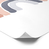 水彩レインボー男女兼用子供部屋ポスター ポスター (角)