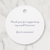 水彩レインボー銀河系スターズパステルパープルピンク フェイバータグ (裏面)