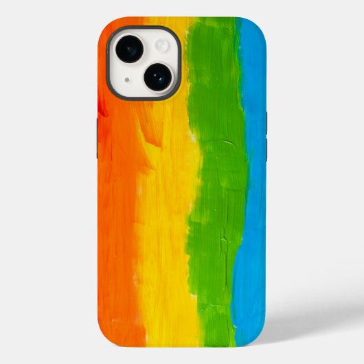 水彩レインボーLGBTプライド国旗 Case-Mate iPhoneケース (裏面)
