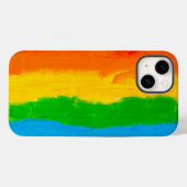 水彩レインボーLGBTプライド国旗 Case-Mate iPhoneケース (裏面 (横))