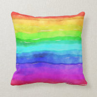 水彩レインボーLGBTレインボーピロー