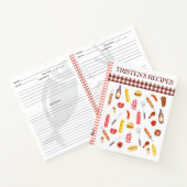 水彩レシピクックブックBBQグリルグリル ノートブック (内部)