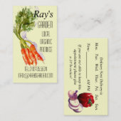 水彩レストランプロデュース配送カード 予約カード (正面/裏面)