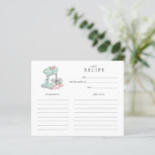 水彩レトロケーキミキサーベーキングレシピカード (スタンド正面)