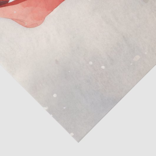 水彩レトロサンタクロース笑顔ヴィンテージ 薄葉紙 (詳細)