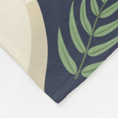 水彩レトロ絵画フローラシームレスパターン フリースブランケット (角)