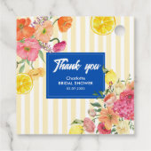 水彩レモストライプンイタリアンブライダルシャワー フェイバータグ (裏面)