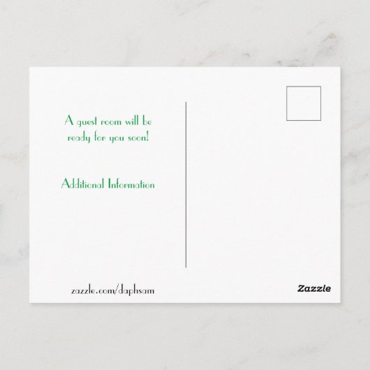 水彩レモンつる植物引っ越しました ポストカード (裏面)