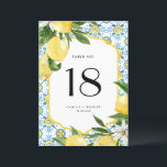 水彩レモンとモロッコタイルテーブルカード 招待状<br><div class="desc">白、青、黄色の鮮やかモロッコタイルのパターンと組み合わせた水色のレモンデザインを特徴とする、カスタマイズ可能なテーブル番号カードを使用し素晴らして、あなたの結婚式のレセプションに魅力のtouchを追加。新鮮なレモンとはっきりしたカラフルタイルはユニーク、あなたのお祝いのトーンを設定するのに最適なテーブルデコに活気のあるアクセントを作成する。各カードはテーブル番号で完全にカスタマイズ可能で、ゲストが自分の席を見つけるための簡単を作る。あなたは計画を立て地中海のるインスパイアと、素朴かモダンら結婚、このレモンテーブル番号カードは様々なテーマと楽に融合する。</div>