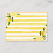 水彩レモンと花おむつラッフル エンクロージャーカード (裏面)