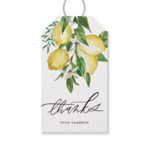 水彩レモンと花誕生日ありがとう