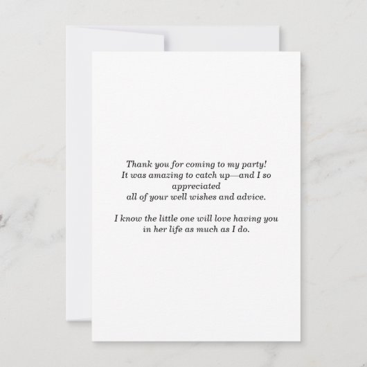 水彩レモンと花誕生日ありがとう サンキューカード (裏面)