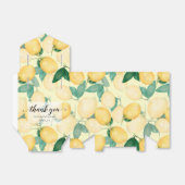 水彩レモンと葉 フェイバーボックス (折り畳みなし)
